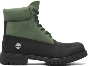 Timberland 6 In Premium WP Boot Black Nubuck Green
