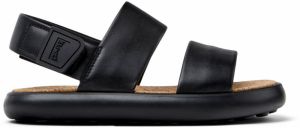 Camper Pelotas Flota Leather Sandals Gobi Negro