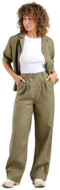 Dedicated Pants Vickleby Linen Leaf Green