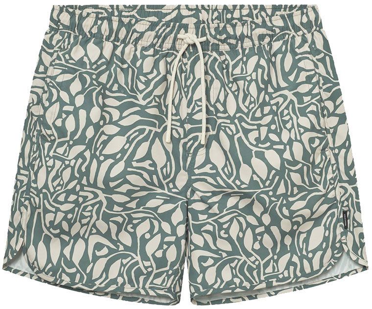 Dedicated Swim Shorts Sandhamn Leaf Mosaic Leaf Green