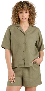 Dedicated Shirt Torup Linen Leaf Green
