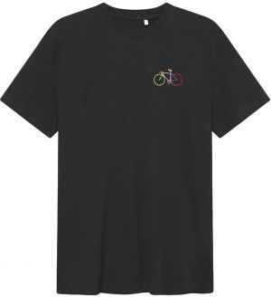 Dedicated T-shirt Stockholm Small Paper Cut Bike Black