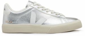 Veja Campo Chromefree Leather Silver_White