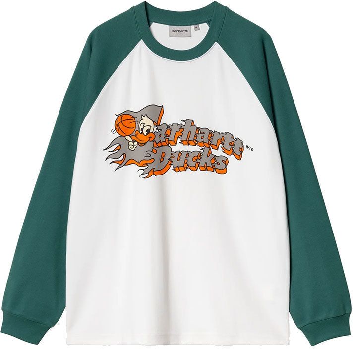 Carhartt WIP L/S Flaming Ducks Baseball T-S