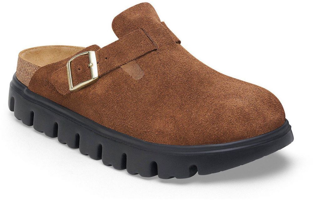 Birkenstock Boston Chunky Suede Leather Narrow Fit