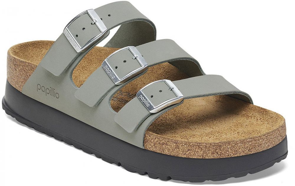 Birkenstock Florida III PAP Flex Platform Nubuk Leather Narrow Fit