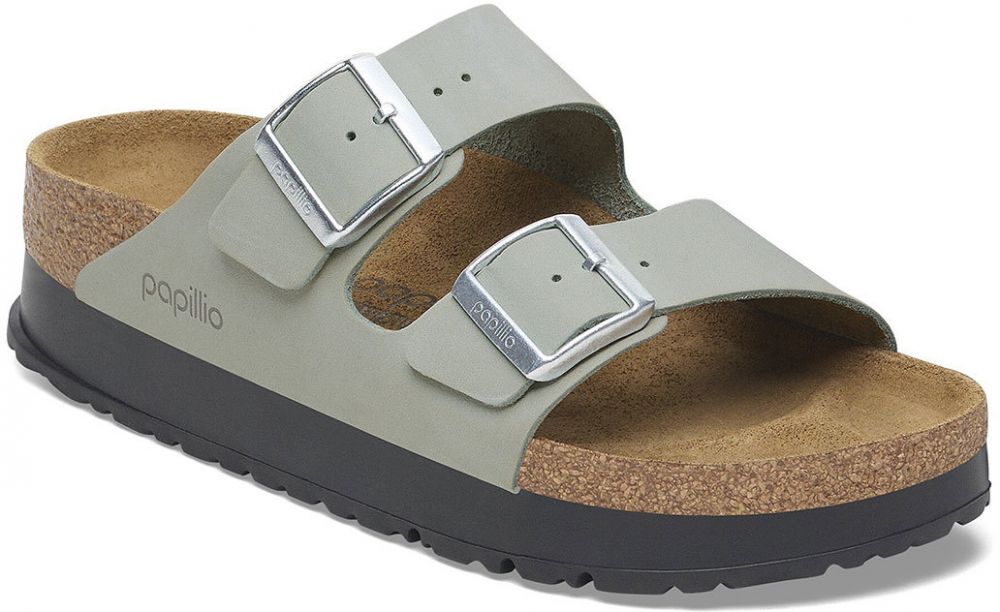 Birkenstock Arizona PAP Flex Platform Nubuk Leather Narow Fit
