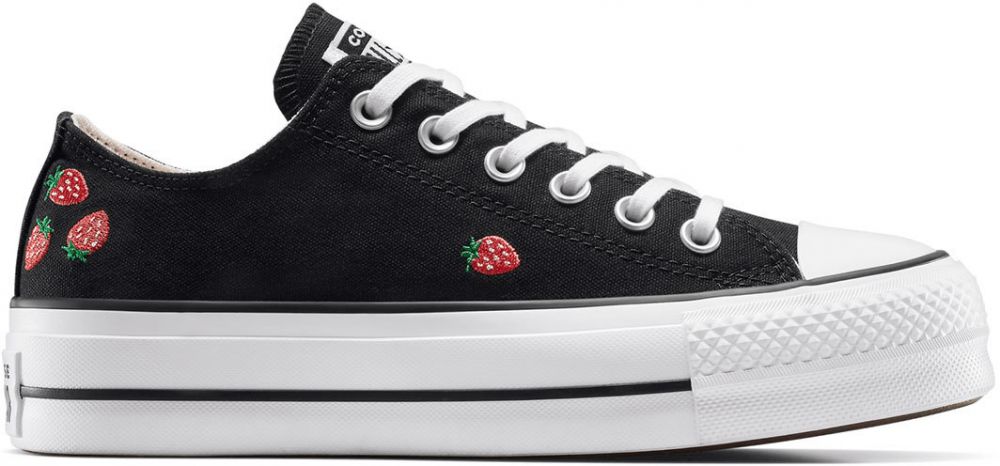 Converse Chuck Taylor All Star Lift Platform Embroidered Strawberries
