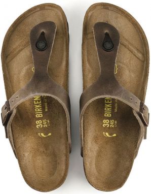 Birkenstock Gizeh NU Oiled Tabacco Brown Regular Fit galéria