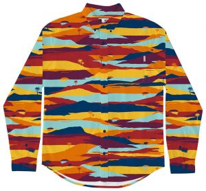 Dedicated Shirt Varberg Sunset Orange