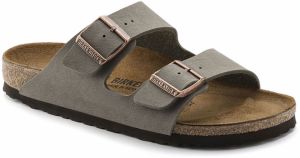 Birkenstock Arizona Nubuck Stone Narrow Fit