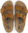 Birkenstock Arizona Soft Footbed Suede Leather Mink Narrow Fit galéria