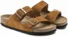 Birkenstock Arizona Soft Footbed Suede Leather Mink Narrow Fit galéria