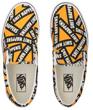 Vans Ua Classic Slip-On (Shit Happens)Cdmylwtrwht galéria