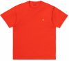 Carhartt WIP S/S Chase T-Shirt Safety Orange / Gold galéria