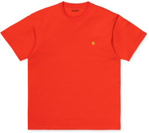 Carhartt WIP S/S Chase T-Shirt Safety Orange / Gold