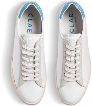 Clae Bradley White Milled Leather Blue galéria