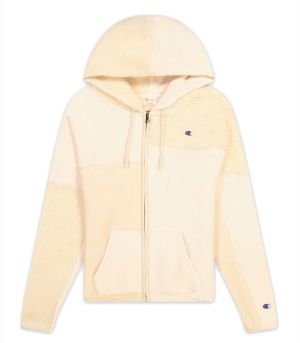 Champion Patchwork Velour Fleece ZIP-UP Hoodie