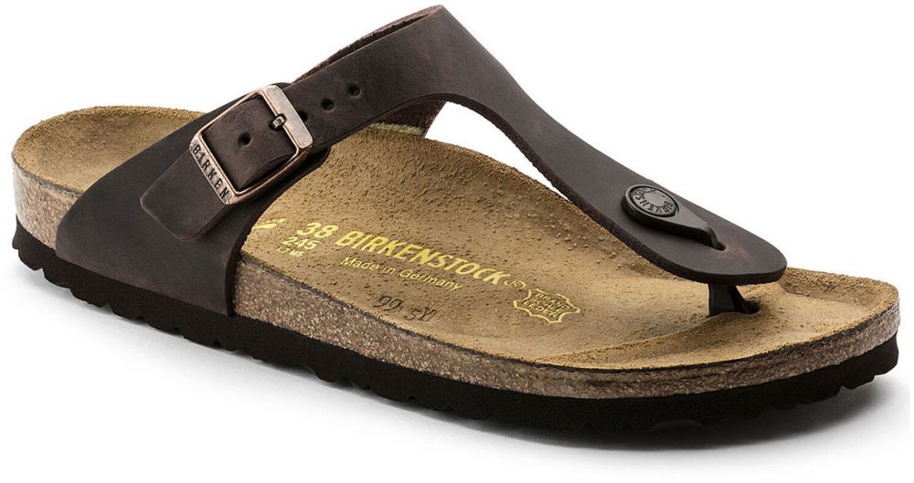 Birkenstock Gizeh NU Oiled Habana Narrow Fit