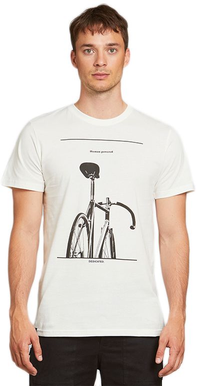 Dedicated T-shirt Stockholm Simplicity Bike Off-White
