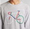 Dedicated Sweatshirt Malmoe Color Bike Grey Melange galéria