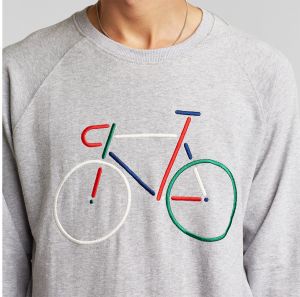 Dedicated Sweatshirt Malmoe Color Bike Grey Melange galéria