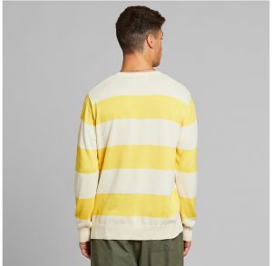 Dedicated Sweater Mora Woodstock Stripe Yellow galéria