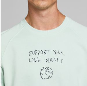 Dedicated Sweatshirt Malmoe Local Planet Mint galéria