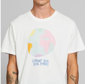 Dedicated T-shirt Stockholm Color Globe Off-White galéria