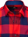 Granátovo-červená károvaná košeľa galéria