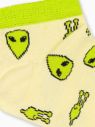 Veselé limetkové ponožky Mimozemšťan U177 galéria