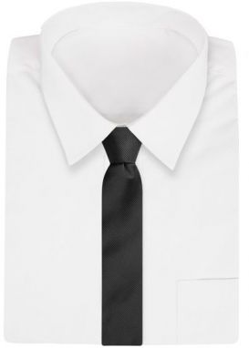 Elegantná kravata v čiernej farbe Angelo di Monti