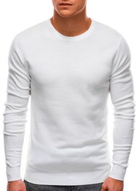 Biely jednoduchý sveter E199