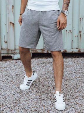 Tmavošedé teplákové kraťasy