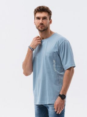 Modré moderné oversize tričko S1628