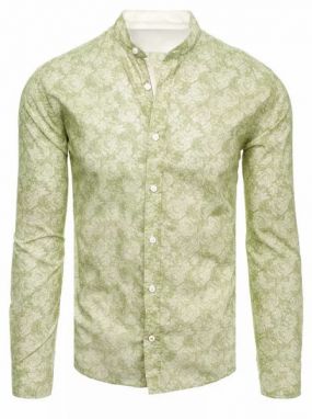 Elegantná zelená košeľa s krásnym vzorom