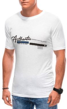 Autentické biele pánske tričko S1900