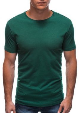 Zelené bavlnené tričko s krátkym rukávom TSBS-0100