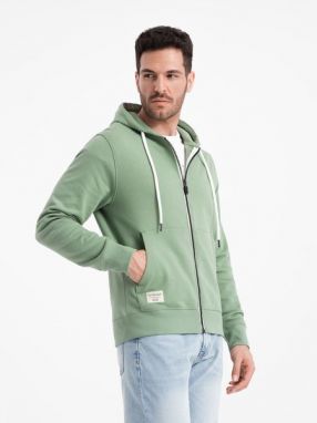 Základná zelená mikina na zips V3 SSBZ-0178