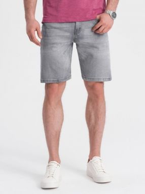 Základné šedé rifľové kraťasy V2 SRDS-0145