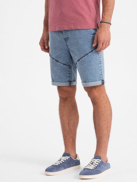 Trendy svetlo modré rifľové kraťasy V1 SRDS-0101