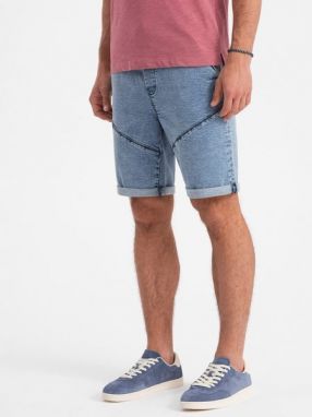 Trendy svetlo modré rifľové kraťasy V1 SRDS-0101
