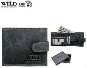 Grafitová pánska peňaženka WILD s prackou