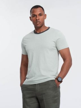 Trendy svetlo zelené tričko bez potlače V2 TSCT-22SS-004