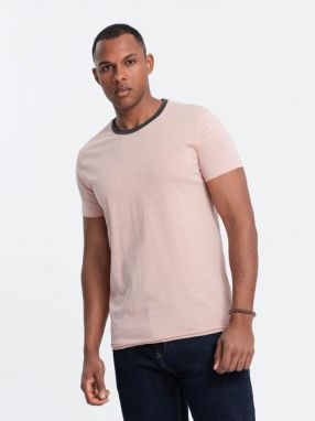 Trendy ružové tričko bez potlače V5 TSCT-22SS-004