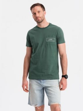 Zelené tričko v štýle streetstyle V4 TSCT-0108