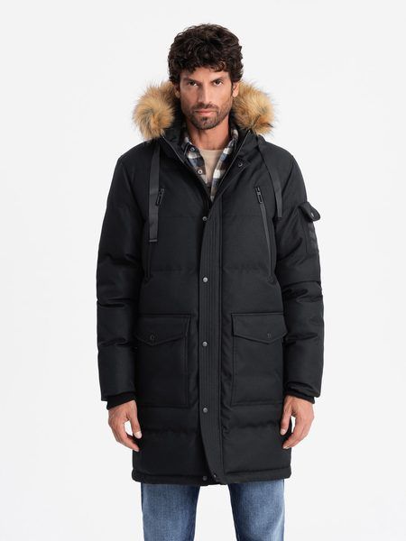 Zimná čierna parka V2 JALP-0182