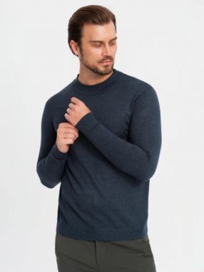 Trendy tmavo modrý polorolák V4 SWTN-0125