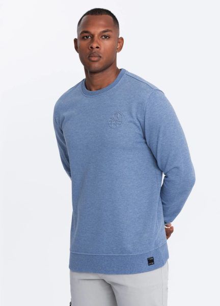 Pánska denim mikina s logom V4 SSNZ-0163
