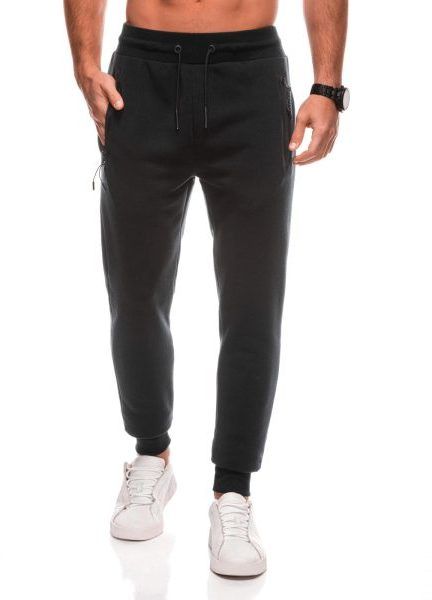 Basic čierne pánske tepláky V6 PABS-0104